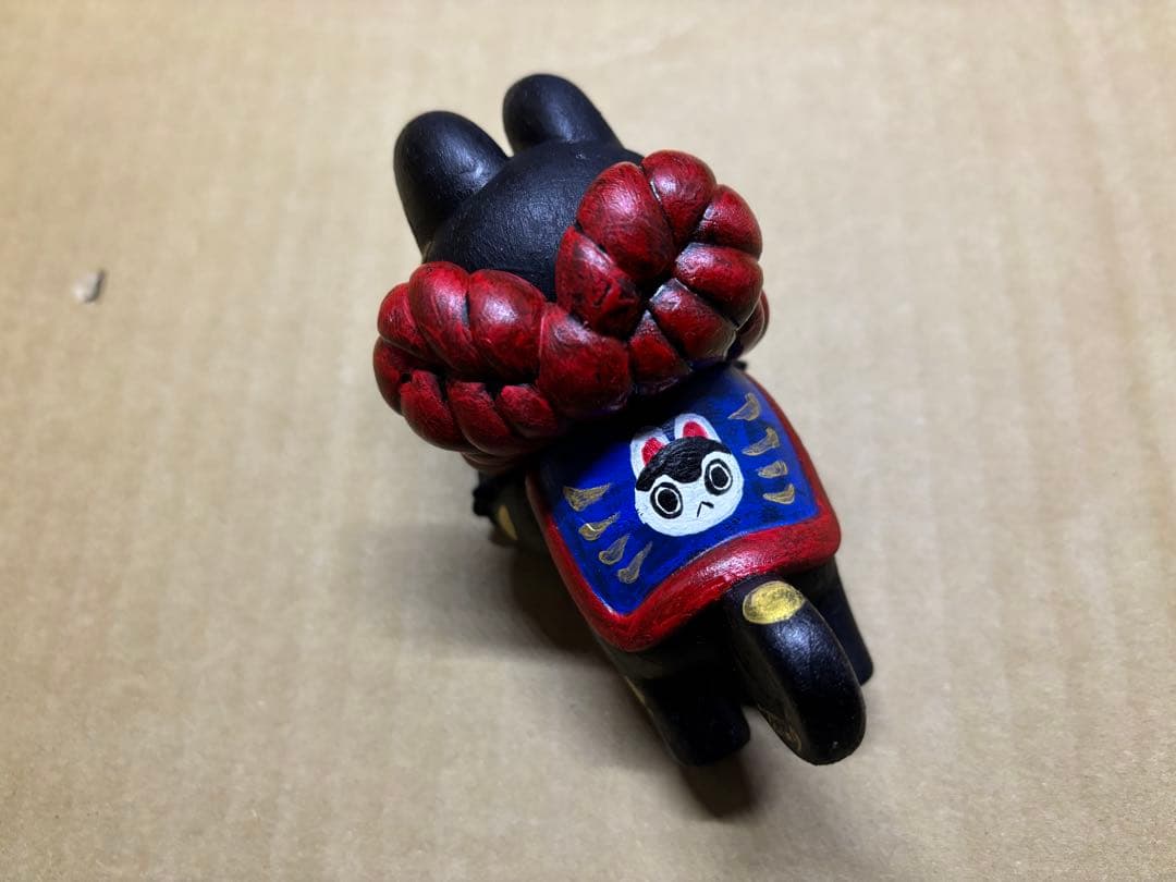 郷土玩具怪獣　イヌハリゴン　照紗　個展カスタムソフビ 犬張子進撃絵巻