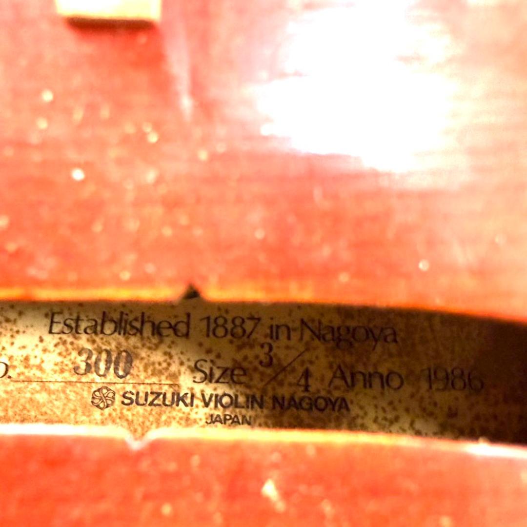 ★SUZUKI　バイオリン　No.300　3/4　1986　ケース付き