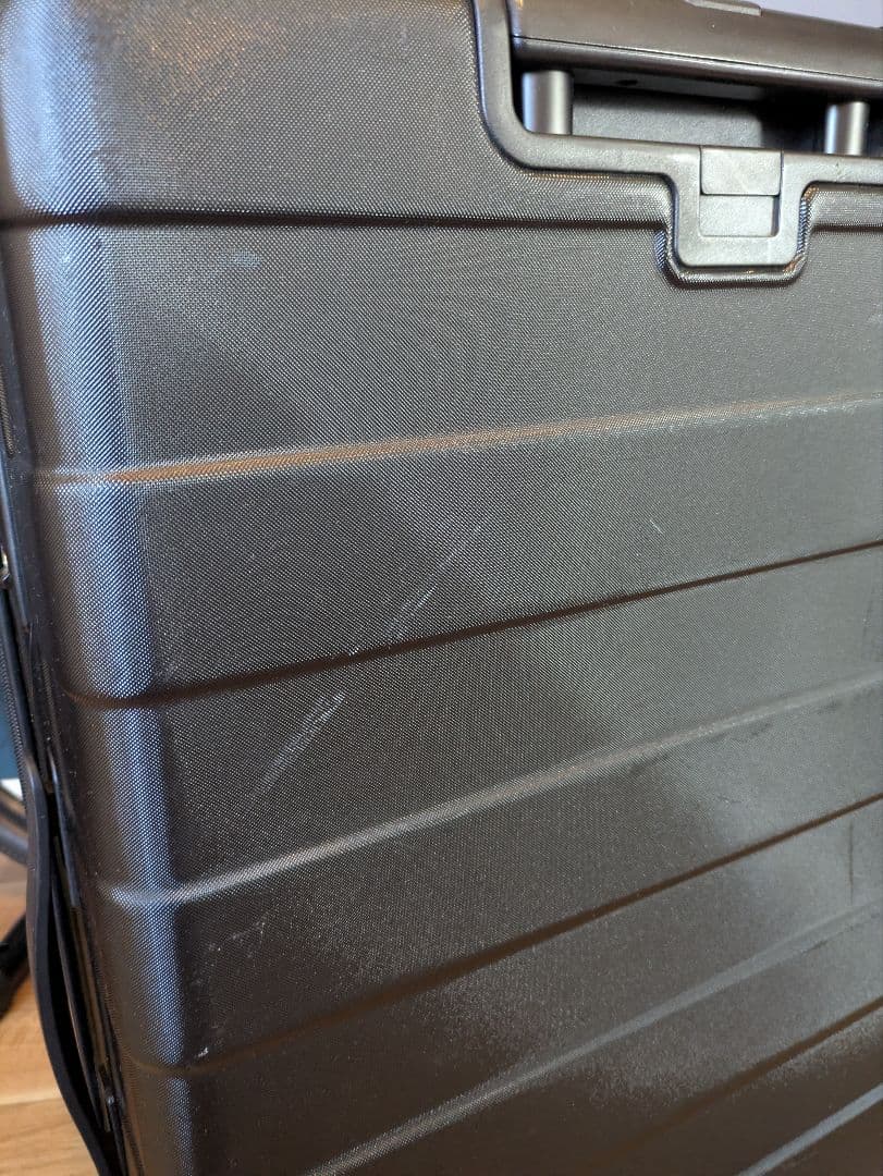 無印良品 MUJI スーツケース 87L ストッパー付きハードキャリー 黒