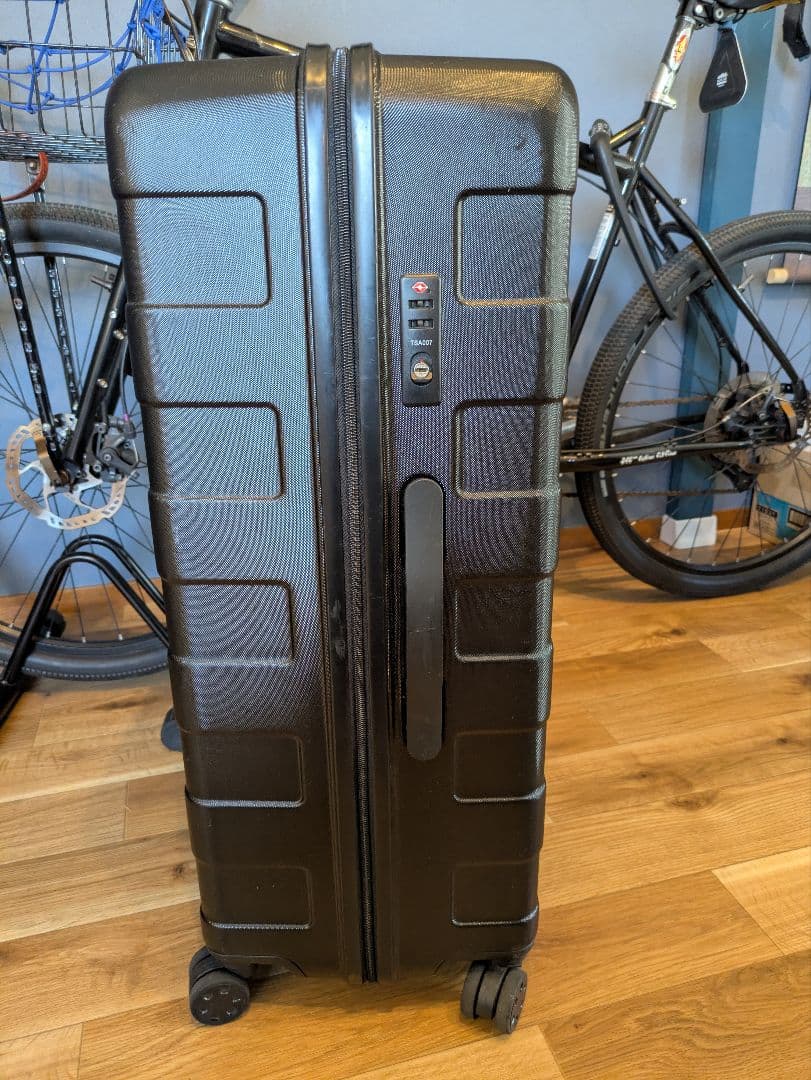 無印良品 MUJI スーツケース 87L ストッパー付きハードキャリー 黒