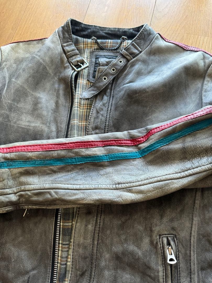 稀少色 SCHOTT シングルライダースジャケット Sサイズ