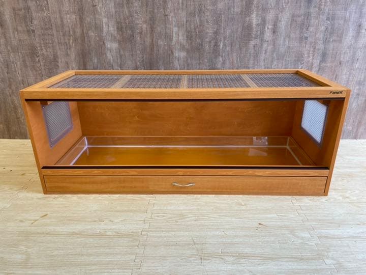 ＦandＫ爬虫類木製ケージ　引き出し仕様　1200×450×450