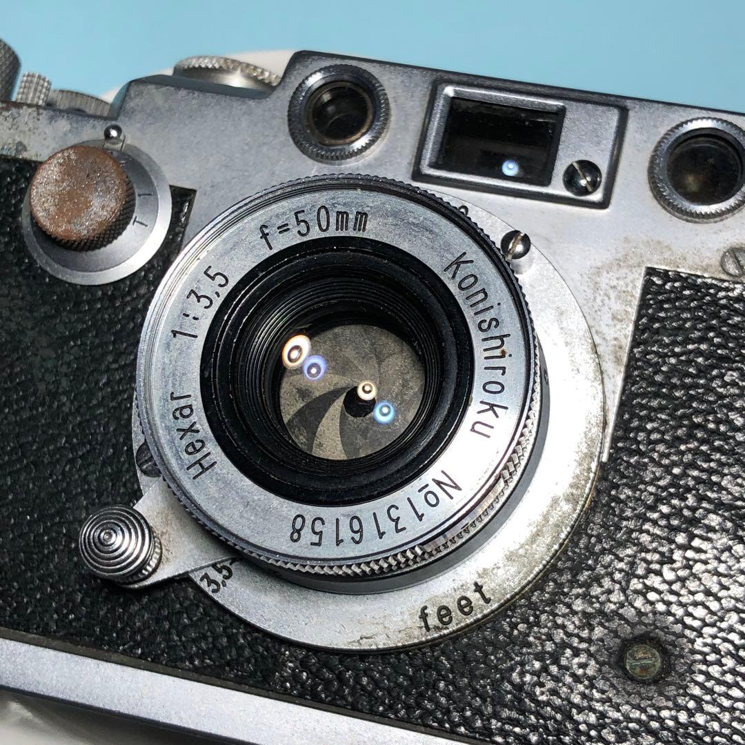 フィルムカメラ leotax konishiroku hexar 50mm f3.5