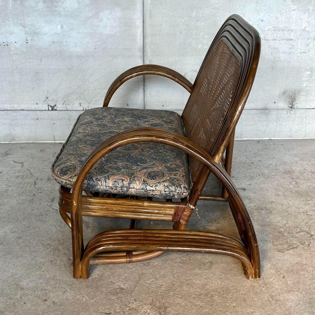 ✿アジアンリゾートポップ✿籐フレーム 2人掛け　ラブソファ　オールドラタン