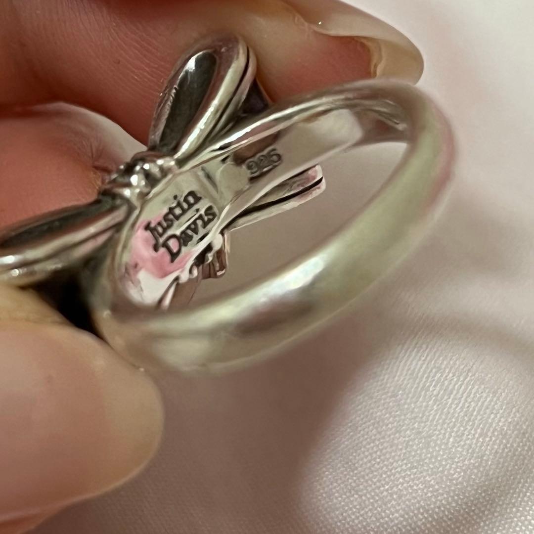 Justin Davis プロミスリング リボン クリア