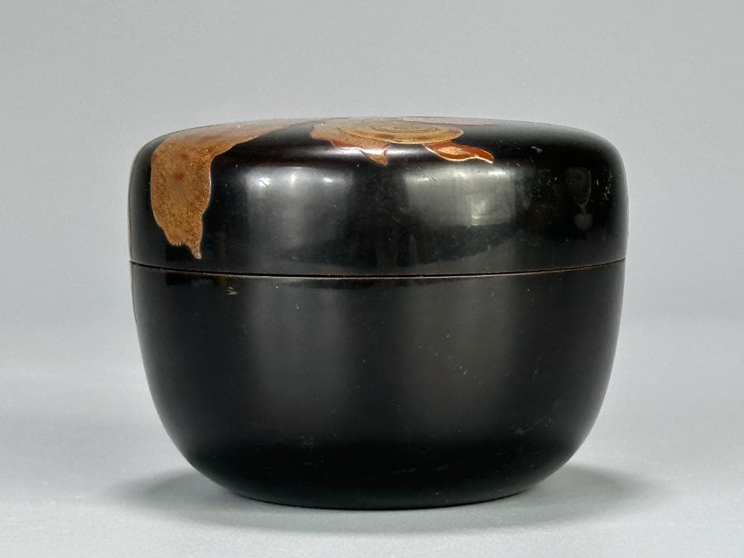 茶道具　棗　時代棗　紅葉文棗　古棗