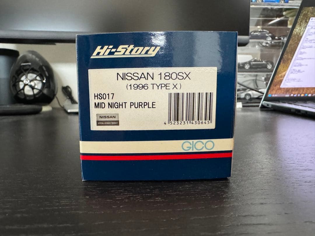 ハイストーリー 1/43 日産 180SX 1996 ミッドナイトパープル
