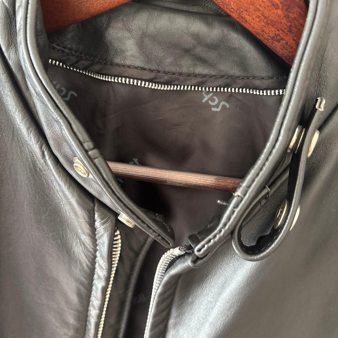 美品‼︎ Schott ショット 641 シングルライダース　42 スタンドカラー