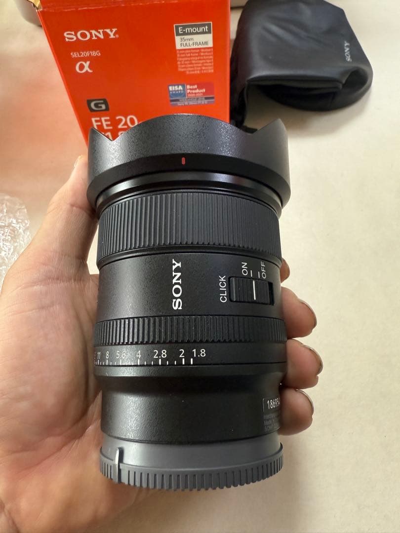 純正レンズSONY F1.8/20mm G