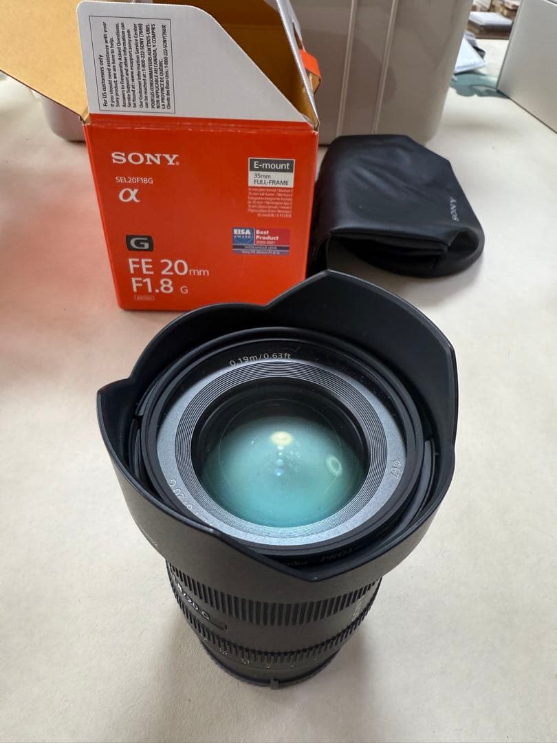 純正レンズSONY F1.8/20mm G