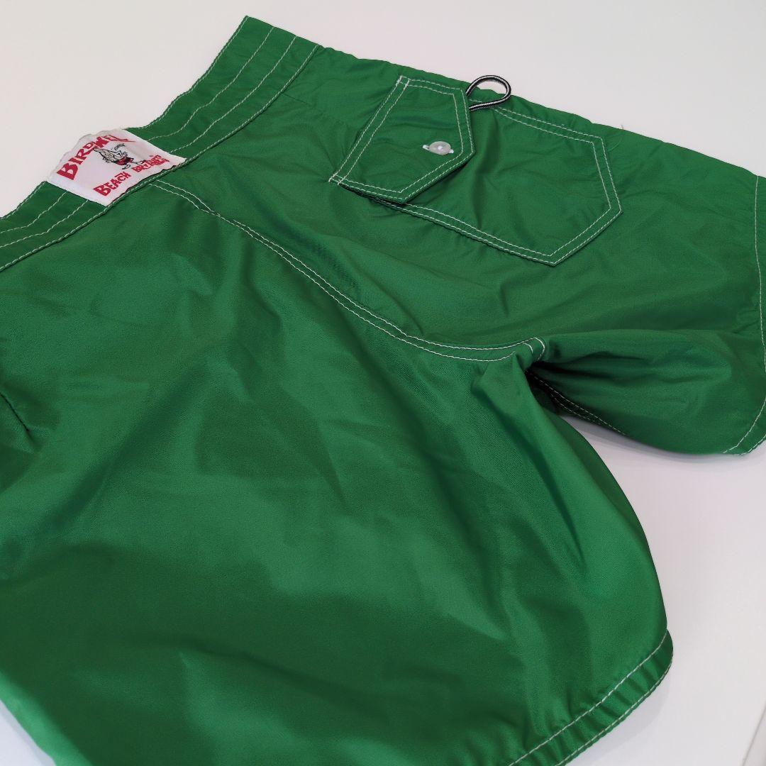 birdwell 緑色の水着 ボタン付き ドローコード