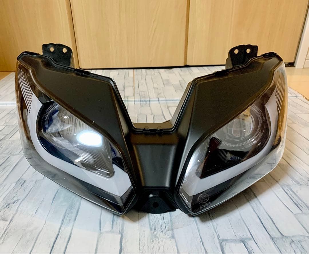 NINJA250 EX250L ZX-6RカスタムLEDヘッドライト ニンジャ