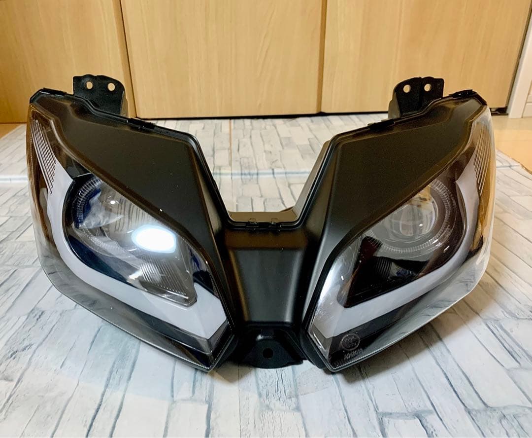 NINJA250 EX250L ZX-6RカスタムLEDヘッドライト ニンジャ