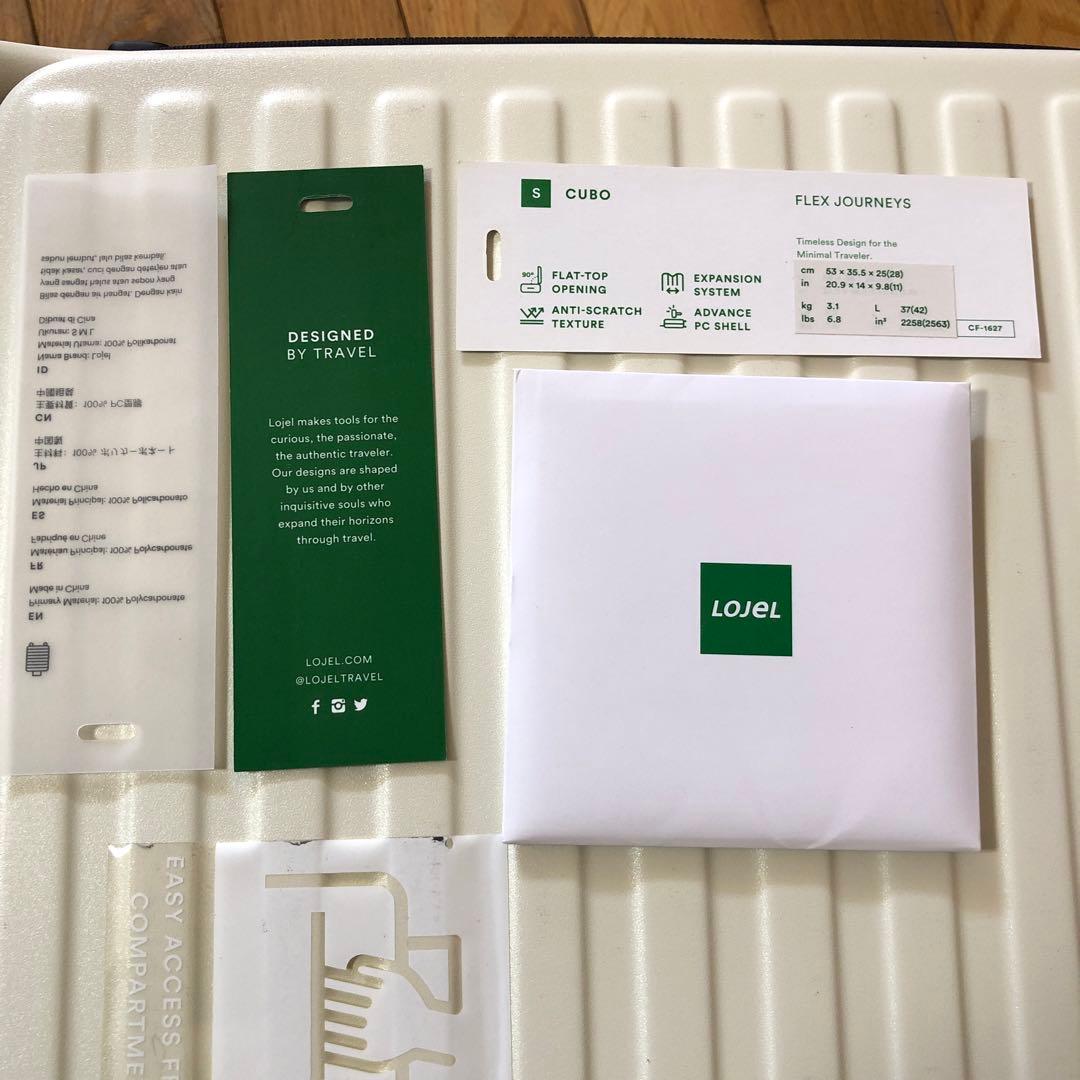 LOJeL ロジェール CUBO S キャリー スーツケース ホワイト