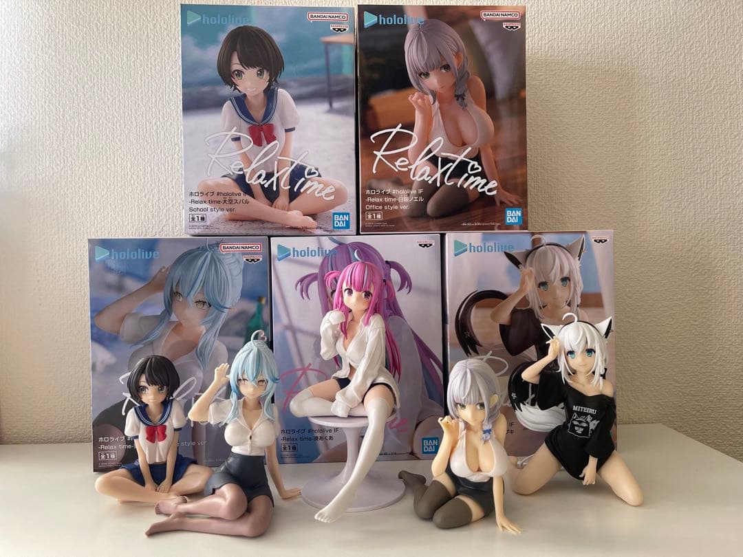 ホロライブ　#hololive IF Relax time フィギュア　5体
