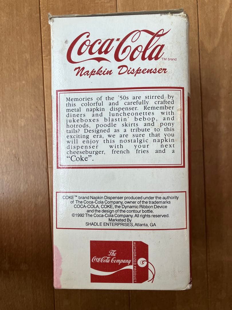 90年代物 Coca-Cola コカコーラ ナプキンディスペンサー ビンテージ