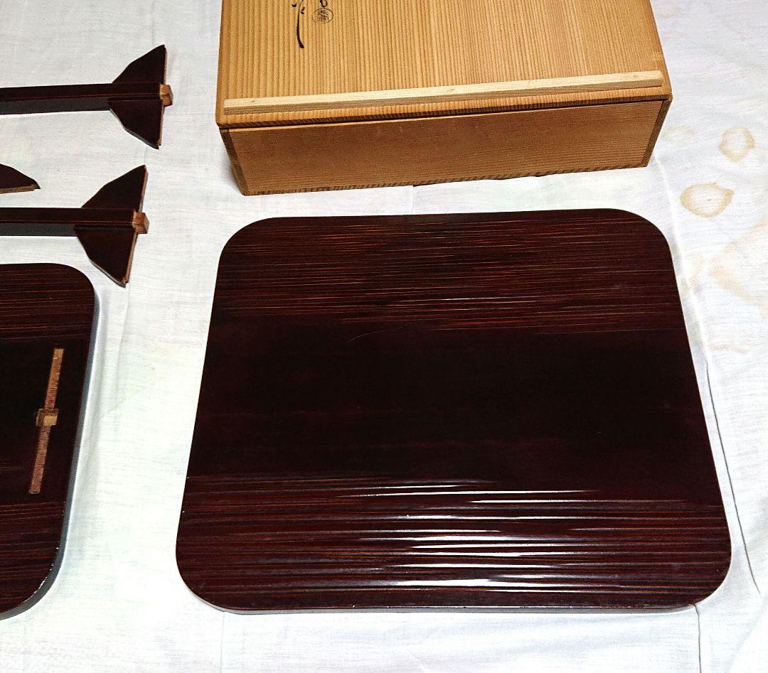 茶道具四方棚木製A453