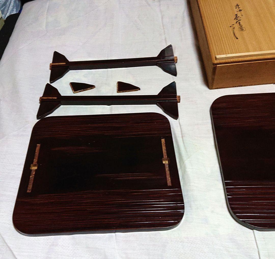 茶道具四方棚木製A453