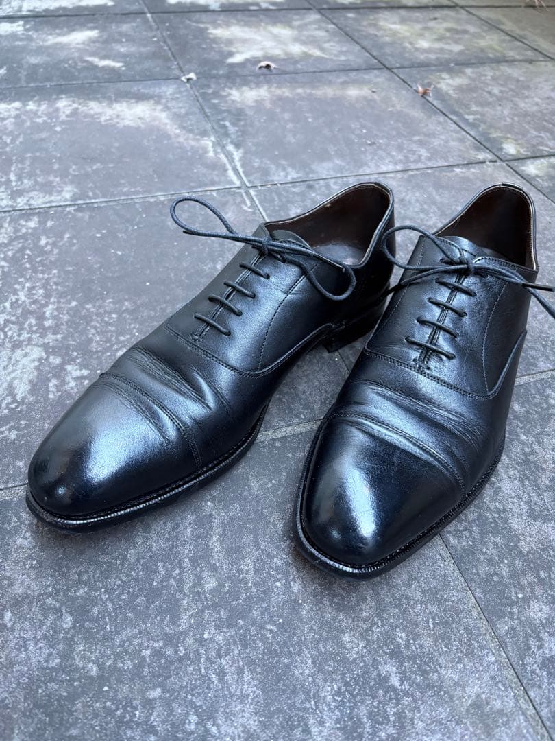ドレス　ビジネス　シューズ　内羽根　ストレートチップ　撥水　防水　大塚製靴　美品
