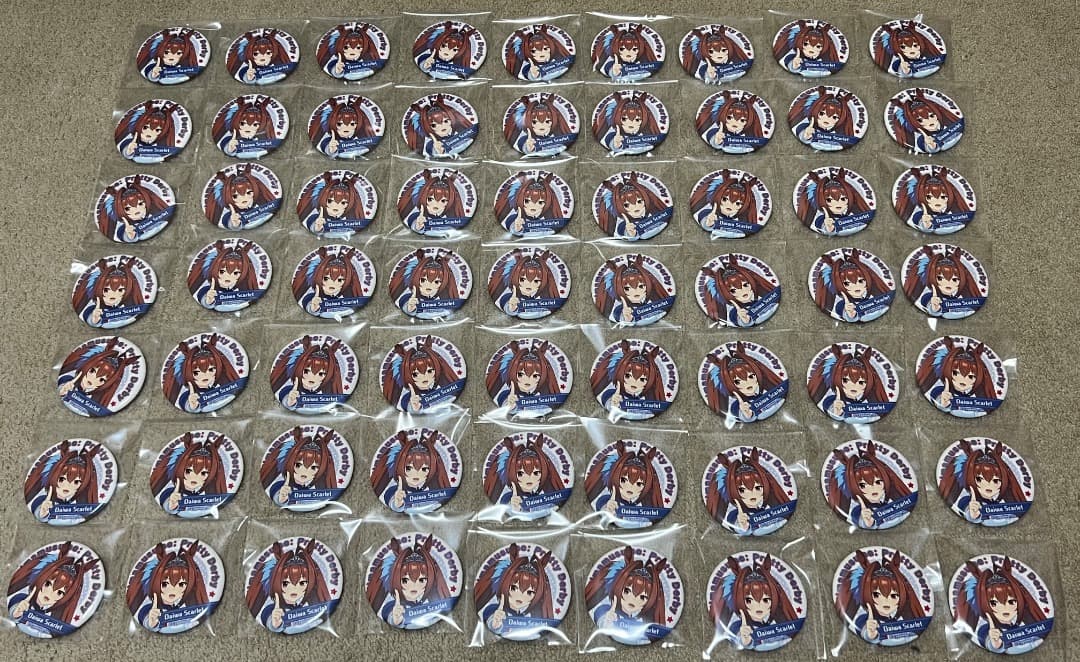 ウマ娘 缶バッジ ダイワスカーレット 勝負服