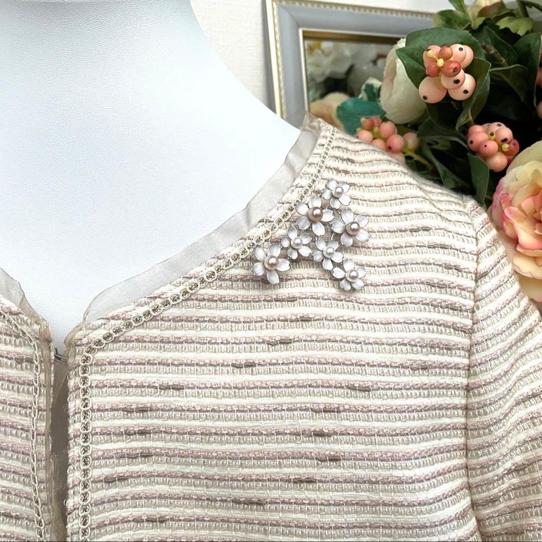 パールブローチ　入学式　卒業式　本真珠　（検索用ワード-ミキモト-あこや真珠）