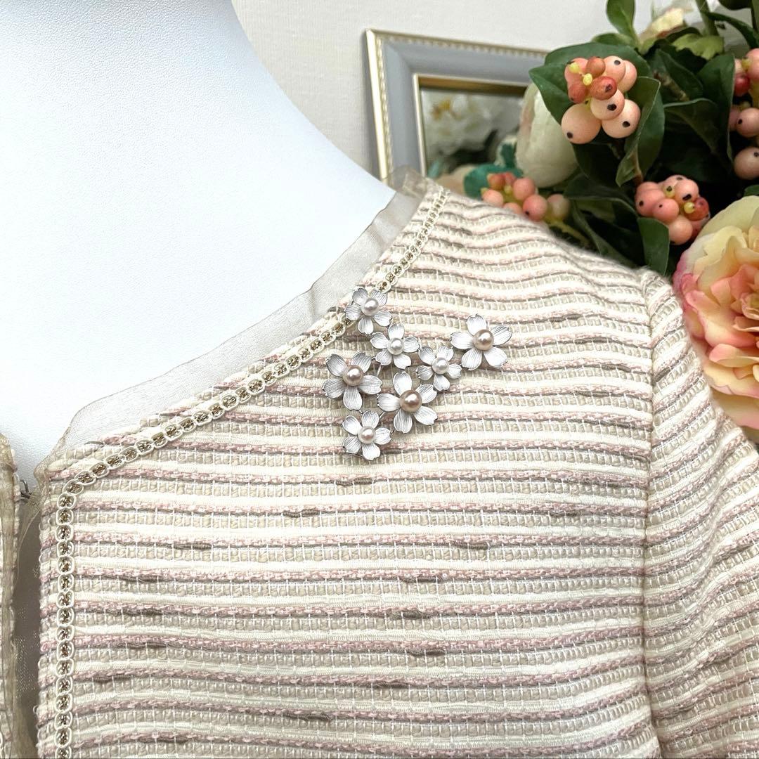 パールブローチ　入学式　卒業式　本真珠　（検索用ワード-ミキモト-あこや真珠）