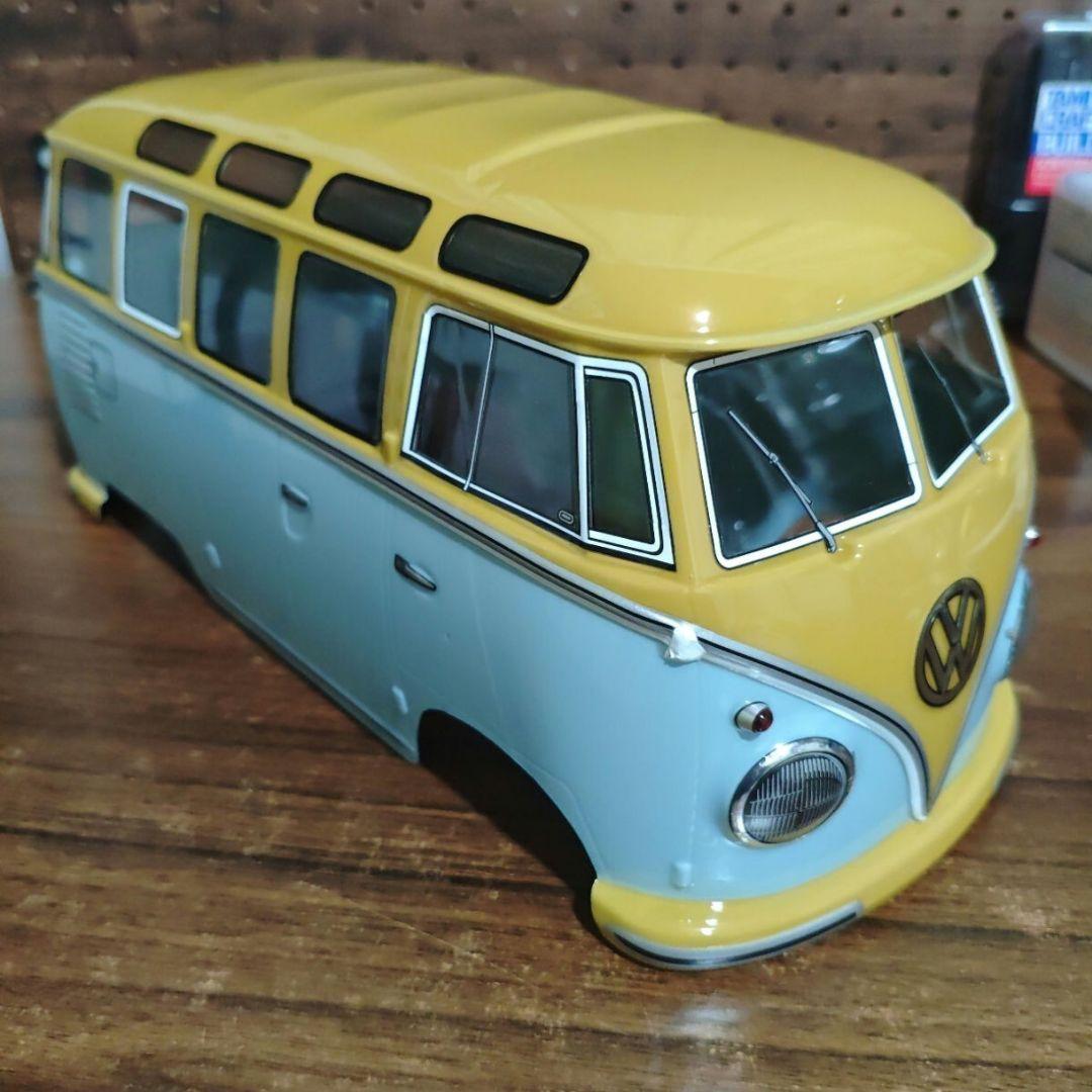 タミヤ　ワーゲンバス　ボディ　ウイリー