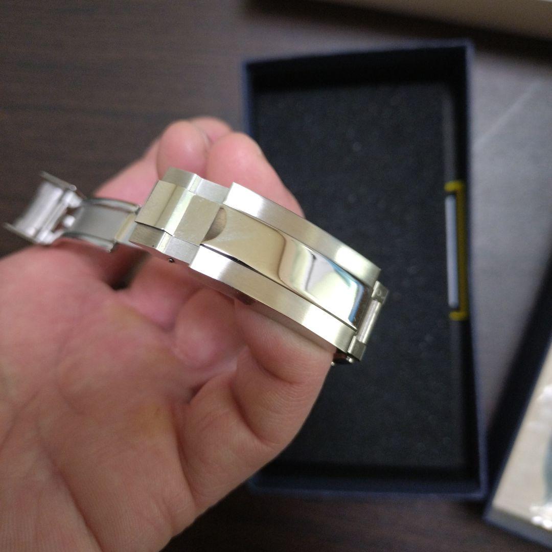 K*パ様 NH70 MOD カスタム 自動巻 腕時計スケルトン シルバー ブルー