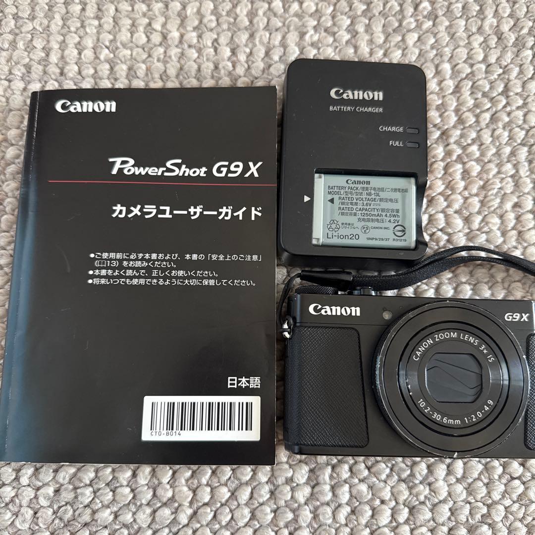 Canon PowerShot G9 X 本体と充電器
