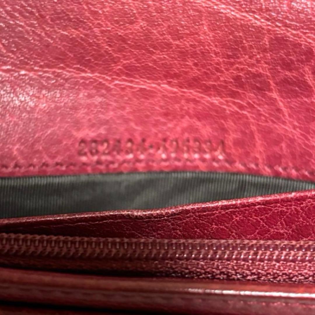 人気　グッチ　長財布　GGシマ　レザー　レッド　GG柄　インターロッキング