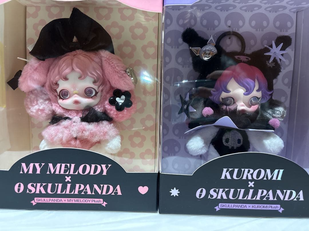 マイメロディー　クロミ　スカルパンダぬいぐるみペンダント