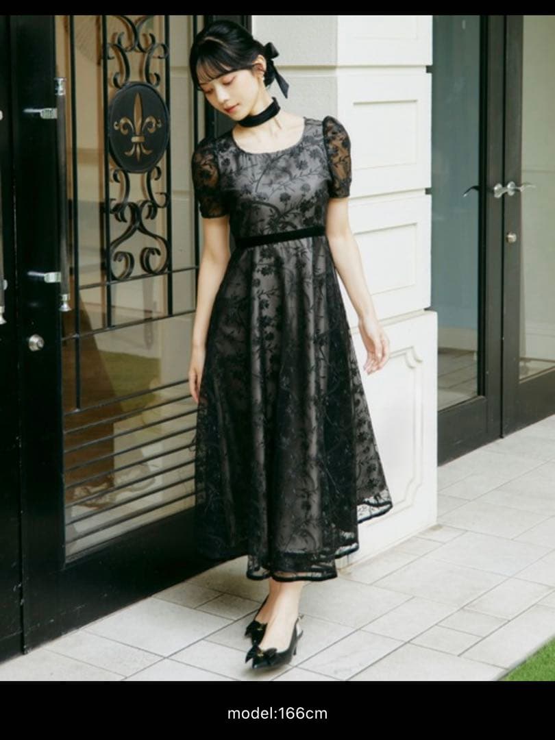 【未使用】mikuさんコラボエンブロイダリーレースドレス