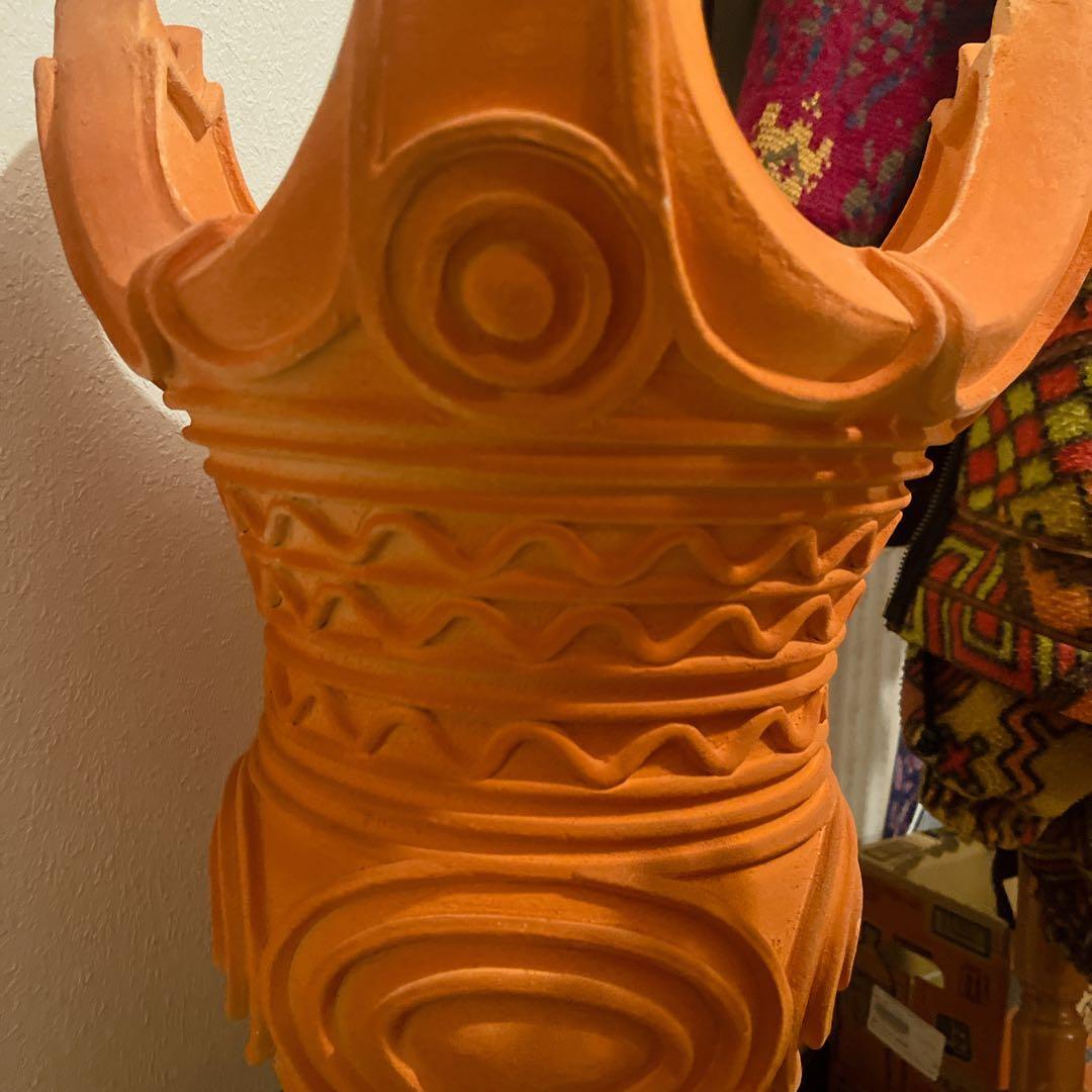 【迫力の造形】火焔型土器 レプリカ 縄文時代 縄文ポシェット インテリア