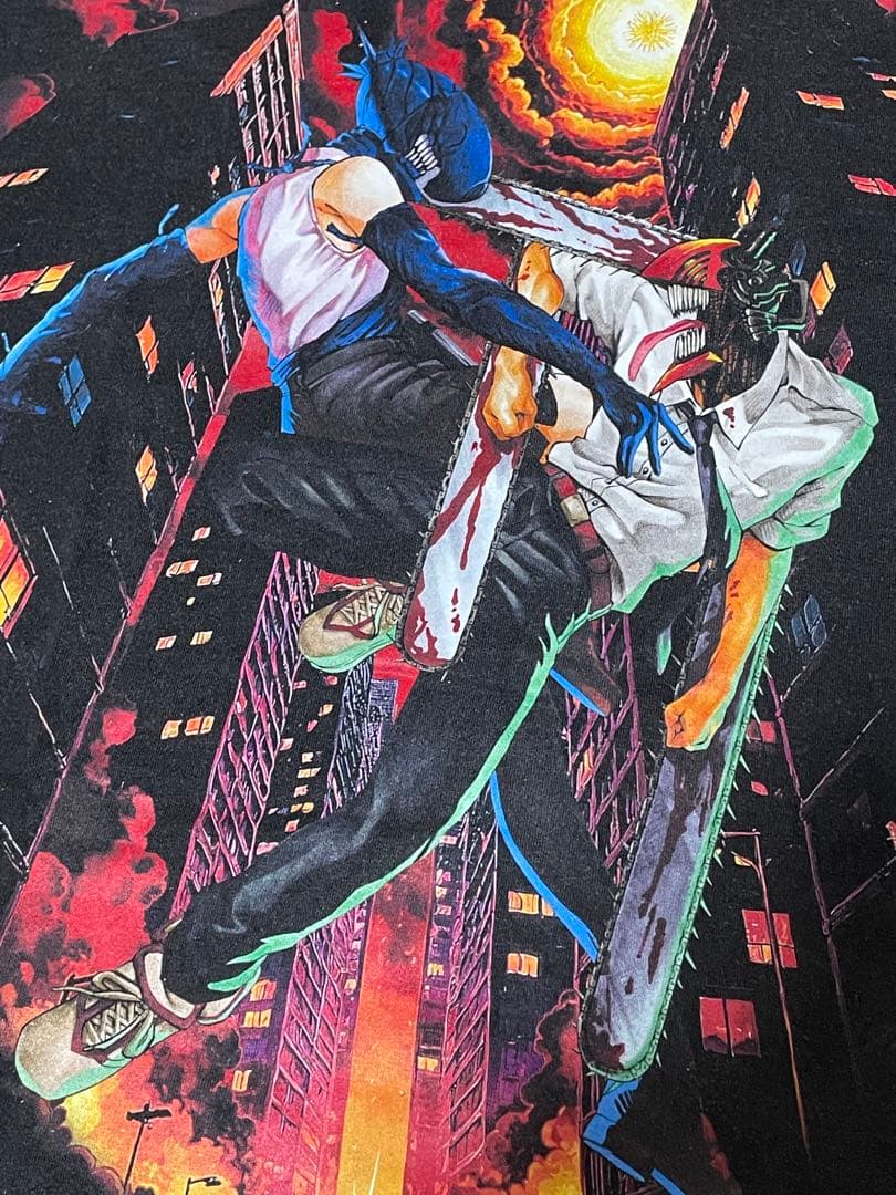 た*け様 希少　チェンソーマン　レゼ　Tシャツ　アニメ　デンジ　フェードブラック