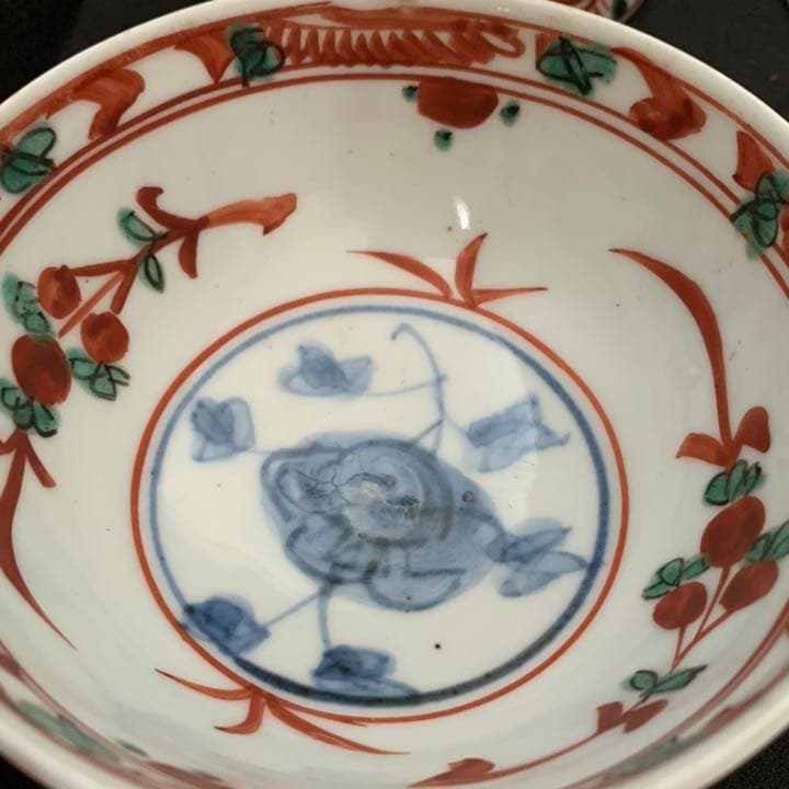 永楽善五郎　呉須赤絵茶碗　四客　12代〜14代頃　茶道具　茶碗　茶人好み