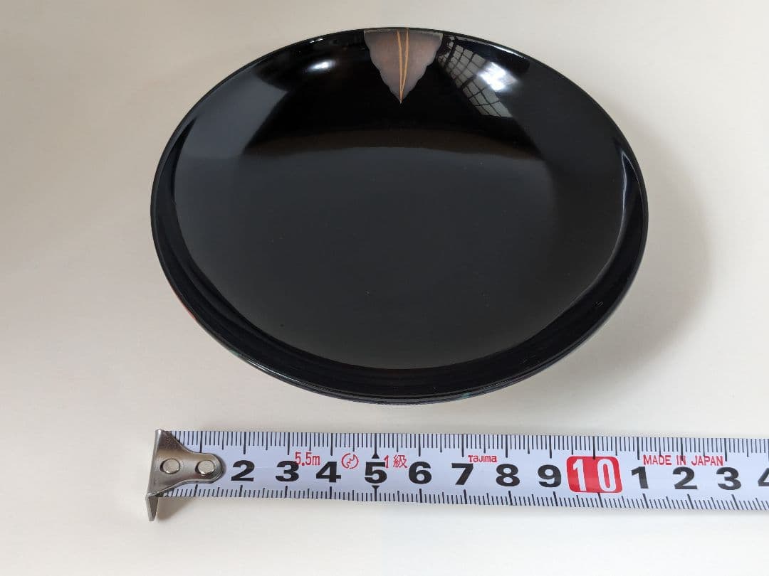 【未使用】本漆仕上げ　時代椀　会津塗　黒　芙蓉　吸物椀　三越　伝統漆器　5客