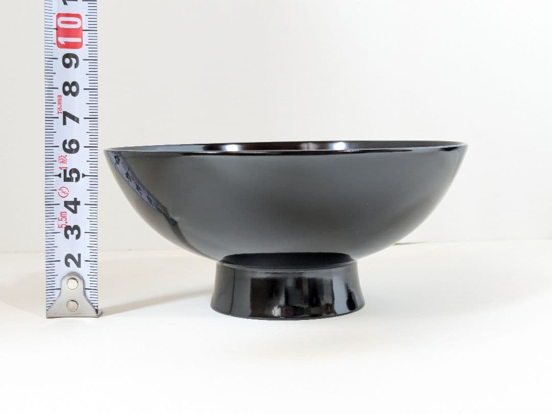 【未使用】本漆仕上げ　時代椀　会津塗　黒　芙蓉　吸物椀　三越　伝統漆器　5客