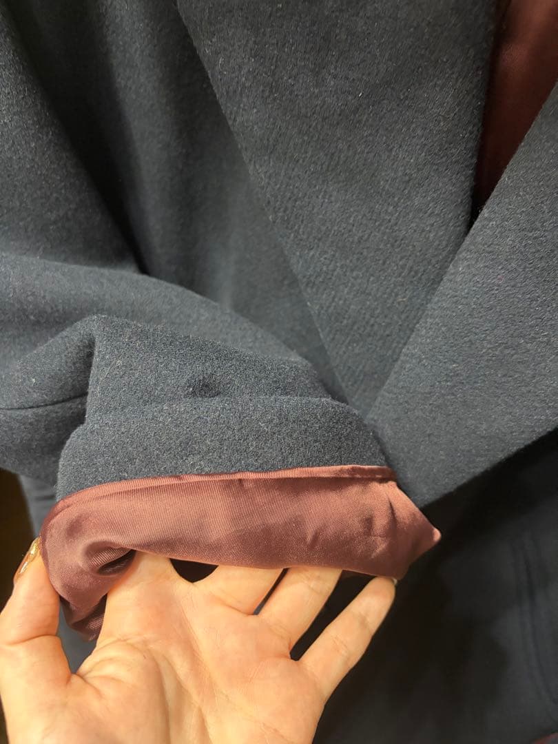 イエナ ネイビー MANTECOオーバーチェスターコート