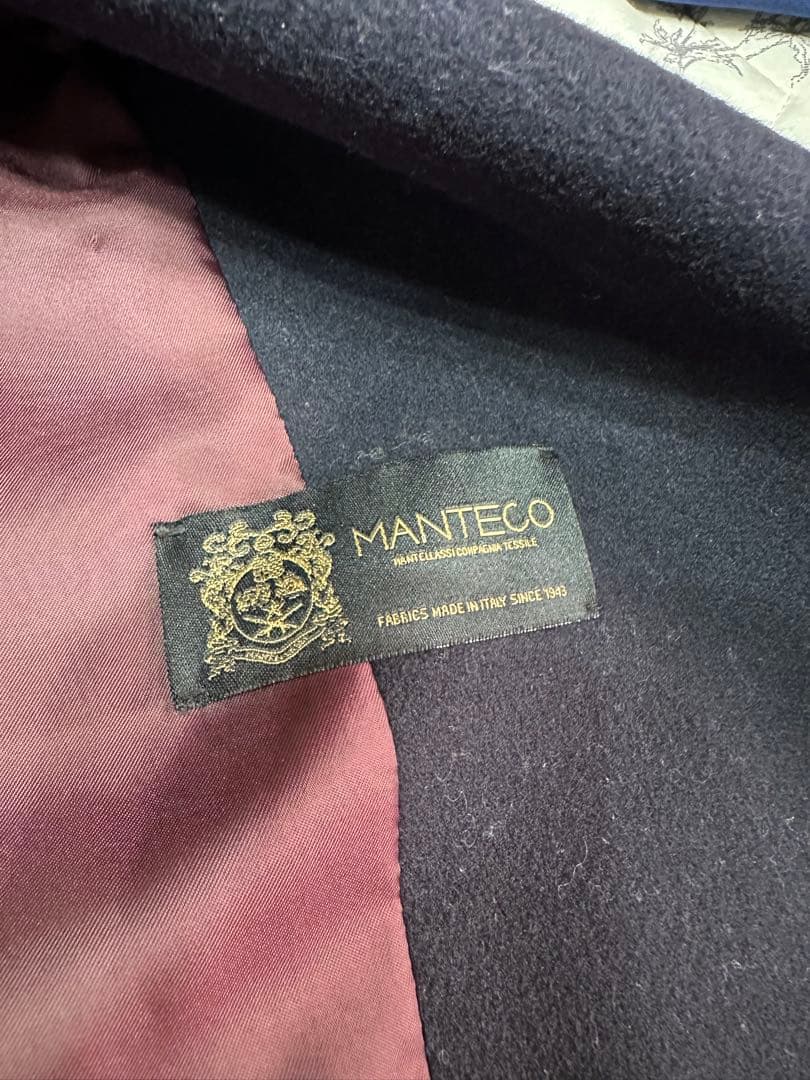 イエナ ネイビー MANTECOオーバーチェスターコート
