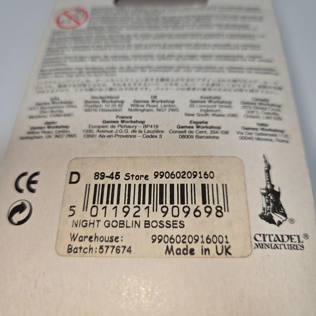 未開封メタル製　Warhammer　　ウォーハンマー　ナイトゴブリン　ビッグボス