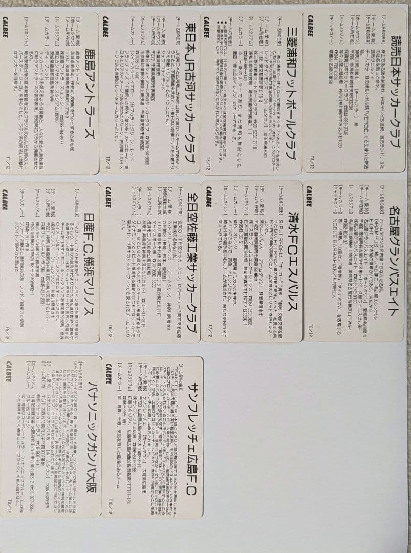 カルビー　Jリーグチップス　マスコット　カード