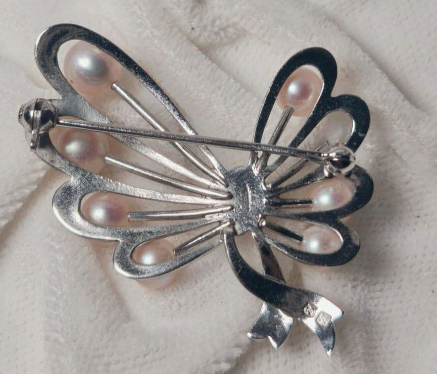 【最高級!!】ミキモト ブローチ パール フォーマル 7珠 皇室御用達
