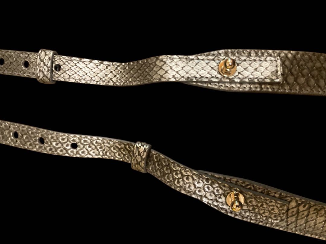 【超美品】ブルガリ パイソン バッグ　ストラップ、シリアルナンバー保存袋付き