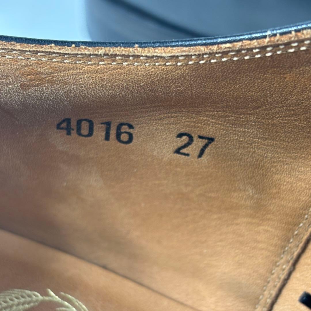 Scotch Grain　スコッチグレイン　ストレートチップ　ブラック　27cm