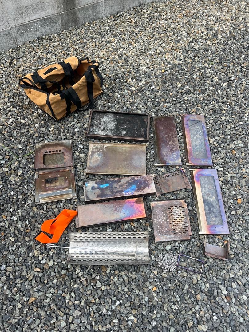 笑'ｓフォールディング薪ストーブ　焚き火の箱G-neo オプション多数