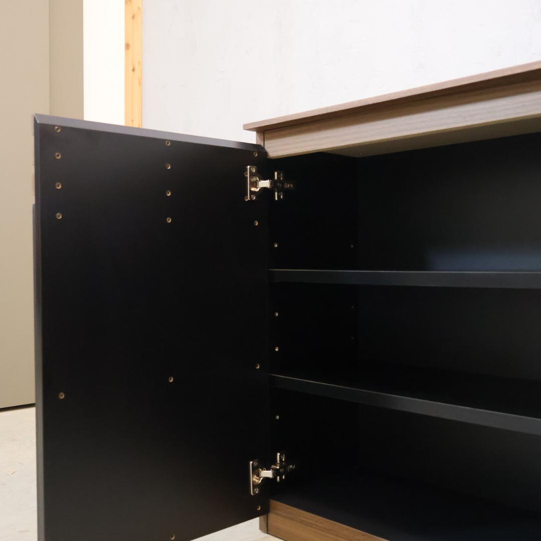 アルススタイル ウォールナット カウンター下収納 サイドボード リビングボード