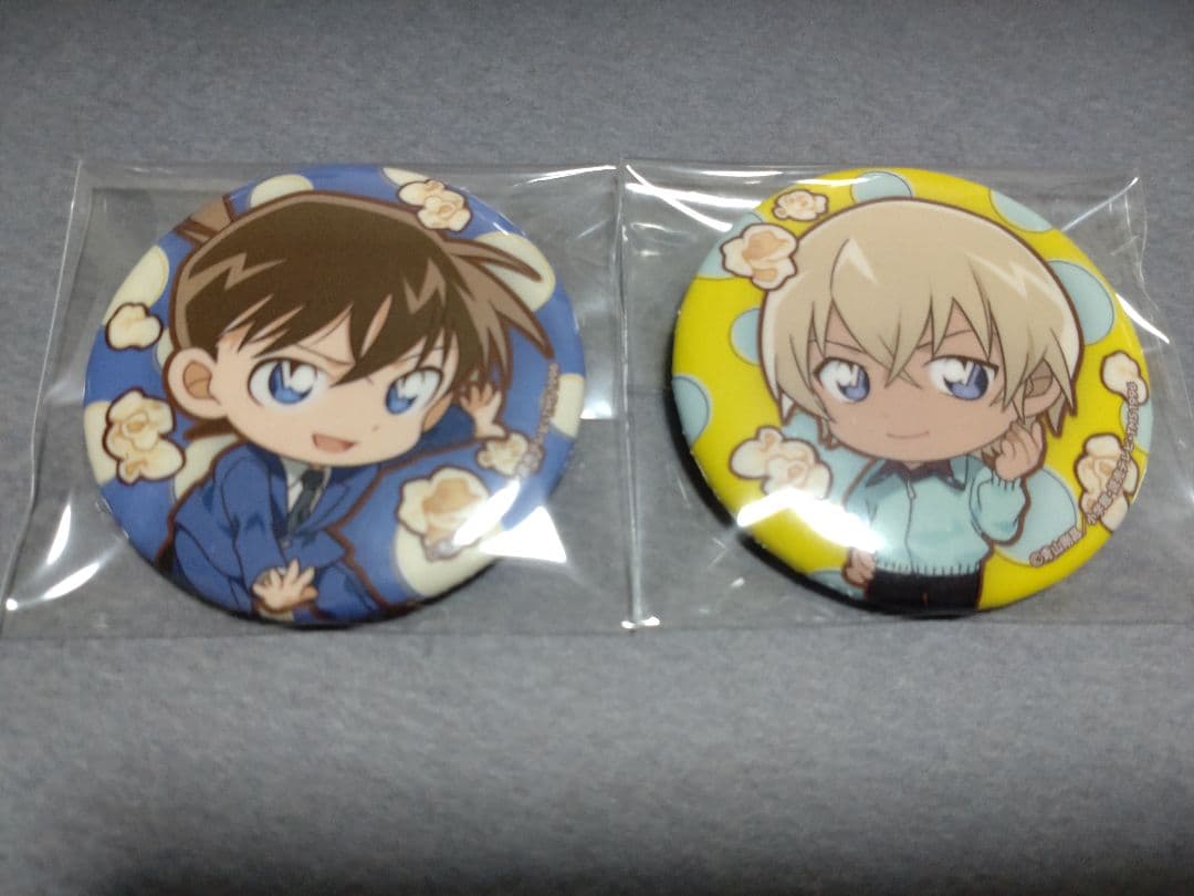 名探偵コナン　おやつ　ポップコーン　缶バッジ　安室透　工藤新一