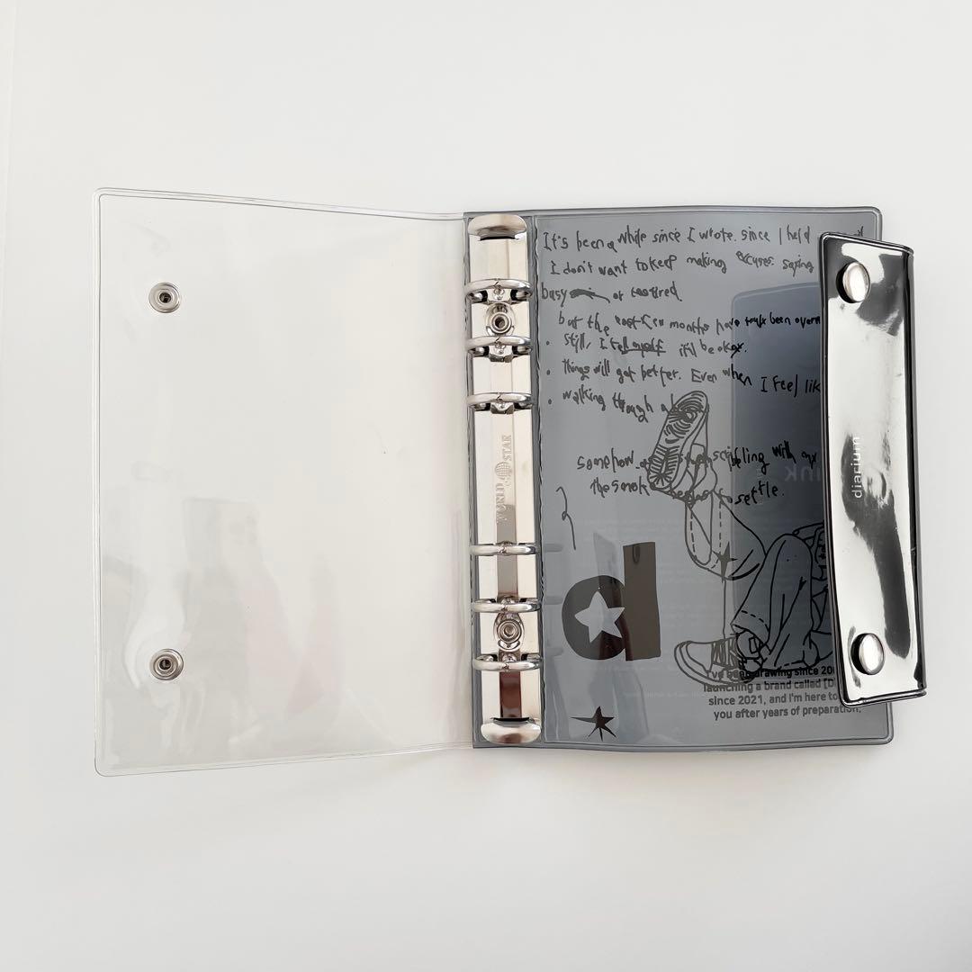 早い者勝　韓国　貯金　バインダー　カバー　A6 pvc diarium No.4