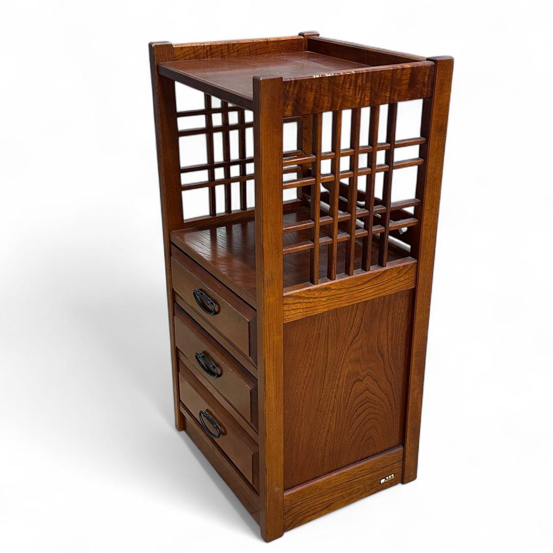 karimoku カリモク 電話台 FAX台 サイドテーブル 花台　チェスト