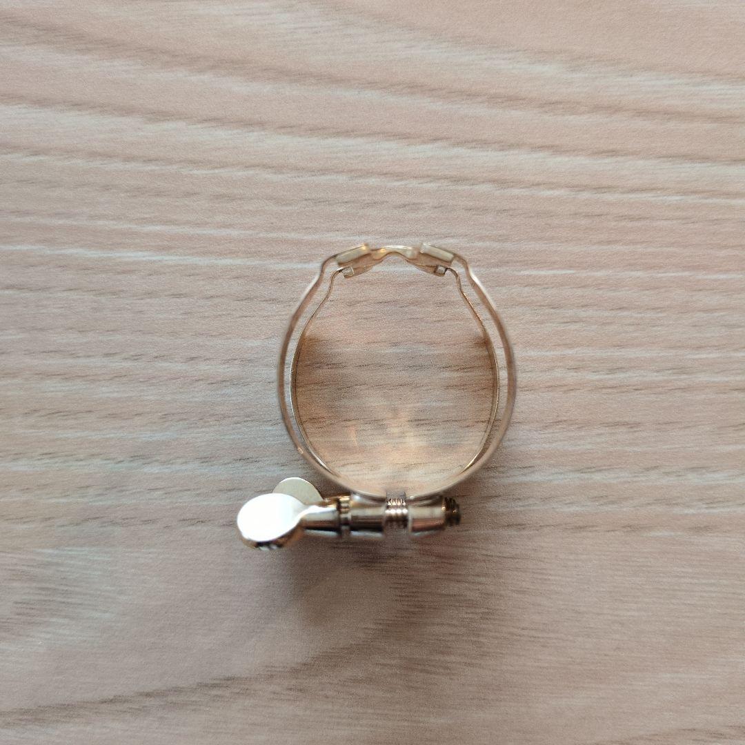 ハリソン バリトンサックス リガチャー ピンクゴールド ケース付き